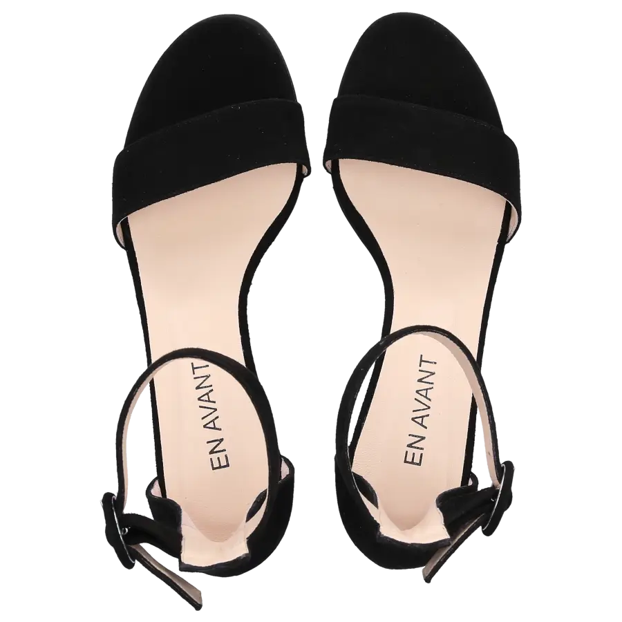 EN AVANT - Sandalen GR4 Veloursleder - schwarz