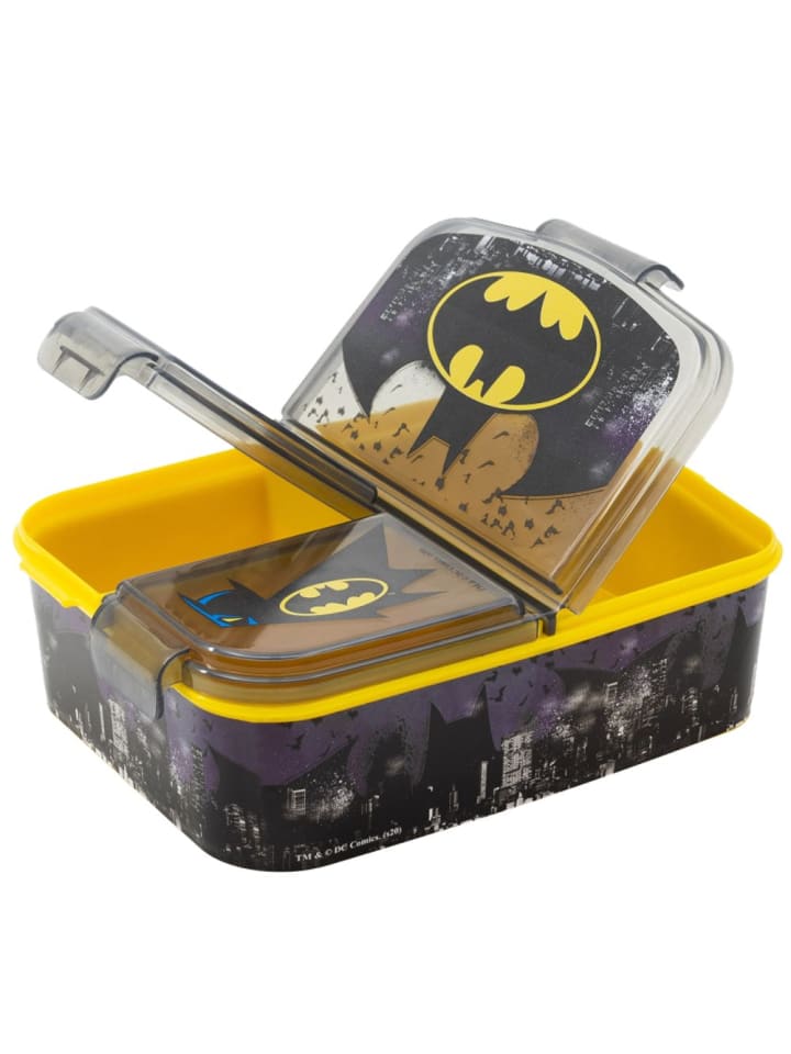 Batman Brotdose | 3 getrennte Fächer | Batman | Lunch to Go | Vesper Dose günstig kaufen onesize
