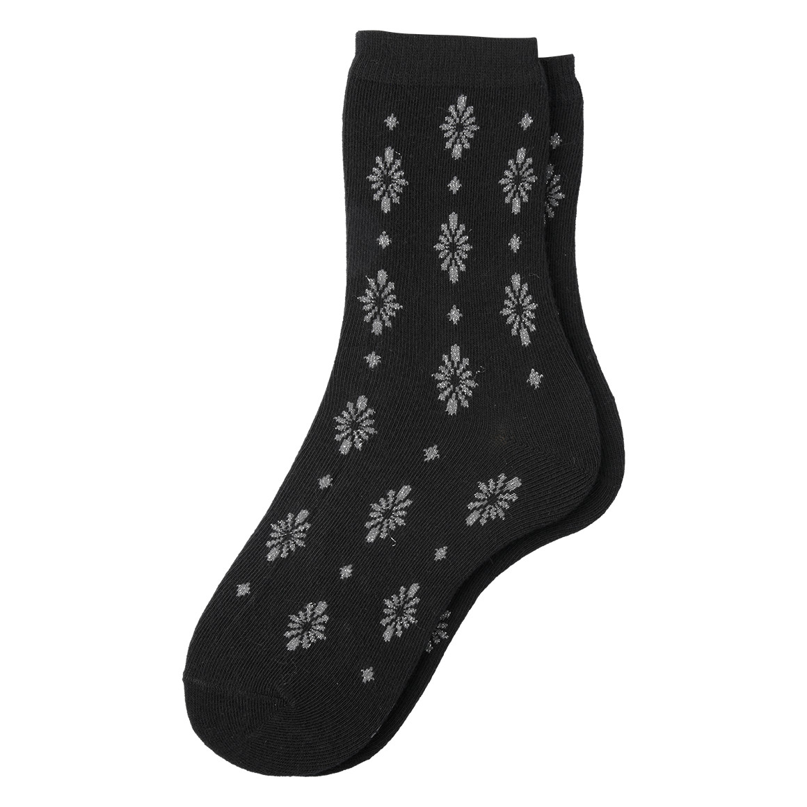 1 Paar Damen Sockem mit glitzernden Akzenten