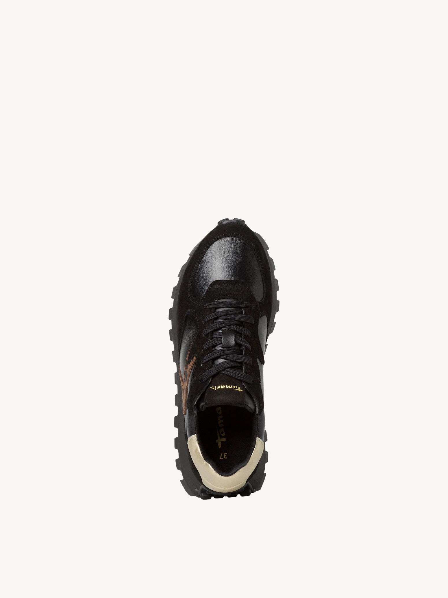 Basket en cuir - noir