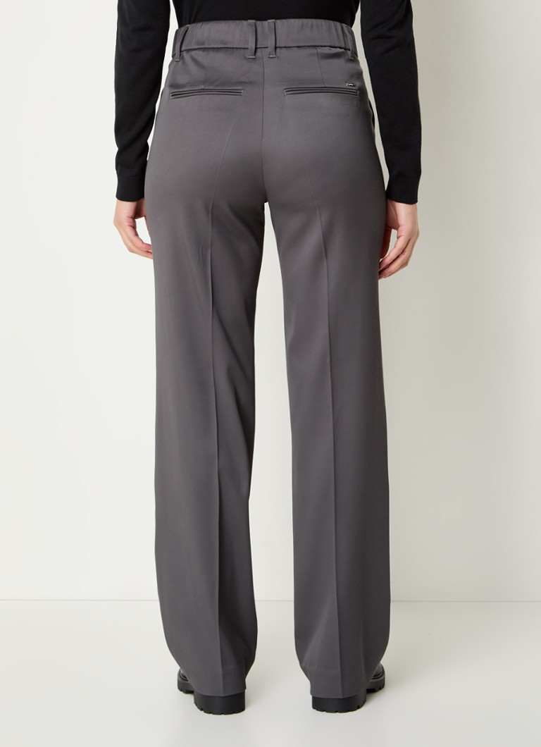Gardeur Hose high waist straight fit trousers with side pockets