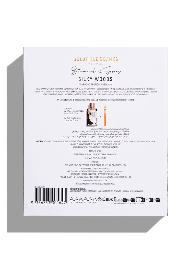 Goldfield & Banks Silky Woods 2024 karácsonyi szett - limitált kiadású parfümkészlet