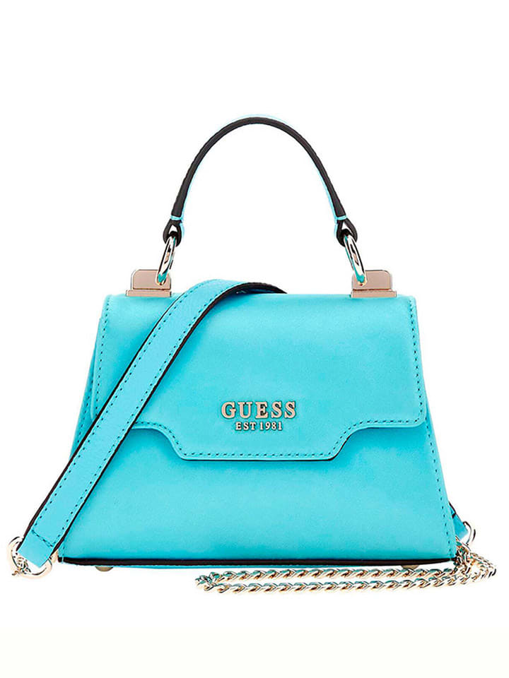 Guess Henkeltasche in Türkis - (B)19 x (H)12 x (T)7 cm günstig kaufen onesize