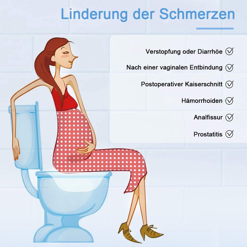 NUODWELL Bidet Sitzbad für die Toilette Bidet Einsatz für Toilette Tragbares Sitzbad