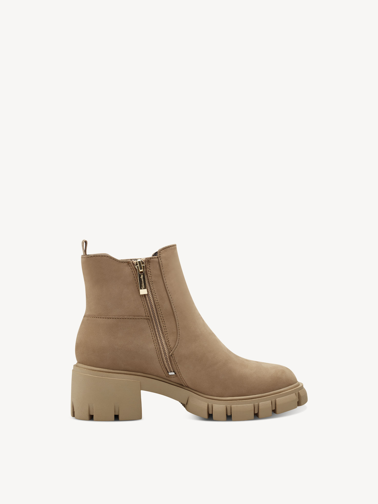 Bottine Chelsea en cuir - marron