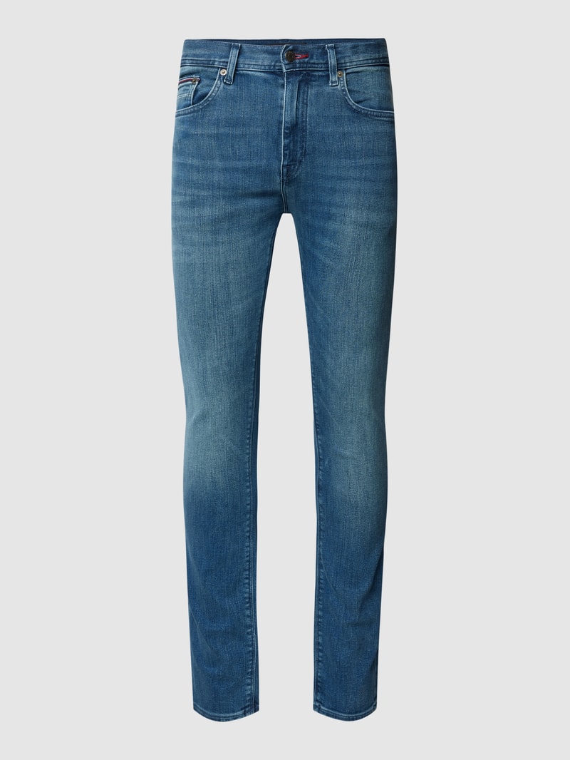 Slim Fit Jeans im 5-Pocket-Design Modell 'BLEECKER' in blau