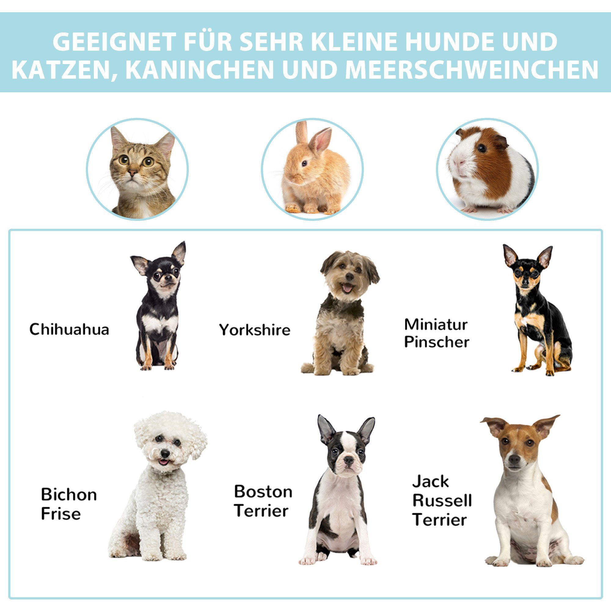 PawHut Freigehege Welpenlaufstall Faltbarer Freigehege Wasserdicht Tragbar, BxLxH: 92x92x58 cm, mit Schutznetz