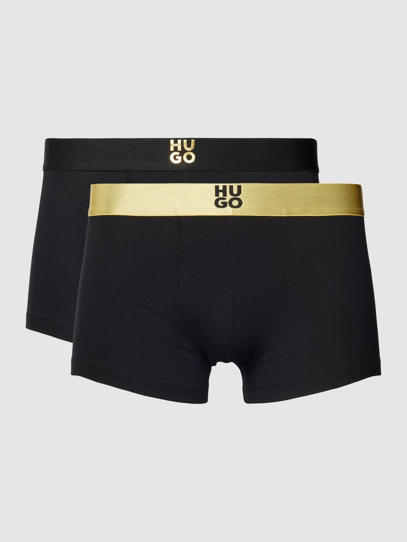 Trunks mit Label-Detail im 2er-Pack in schwarz