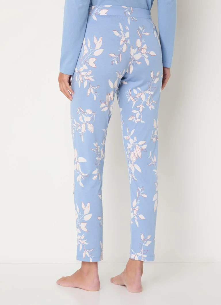 Pantaloni de pijama Hanro cu imprimeu floral