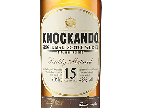 Whisky Knockando 15 Ans Richly Matured Scotch Whisky 43° Sous étui