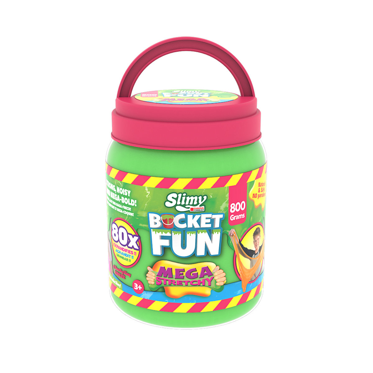 SLIMY® Bucket Fun 800g - Original Slimy Mega Slime Spielmasse im extragroßen Eimer