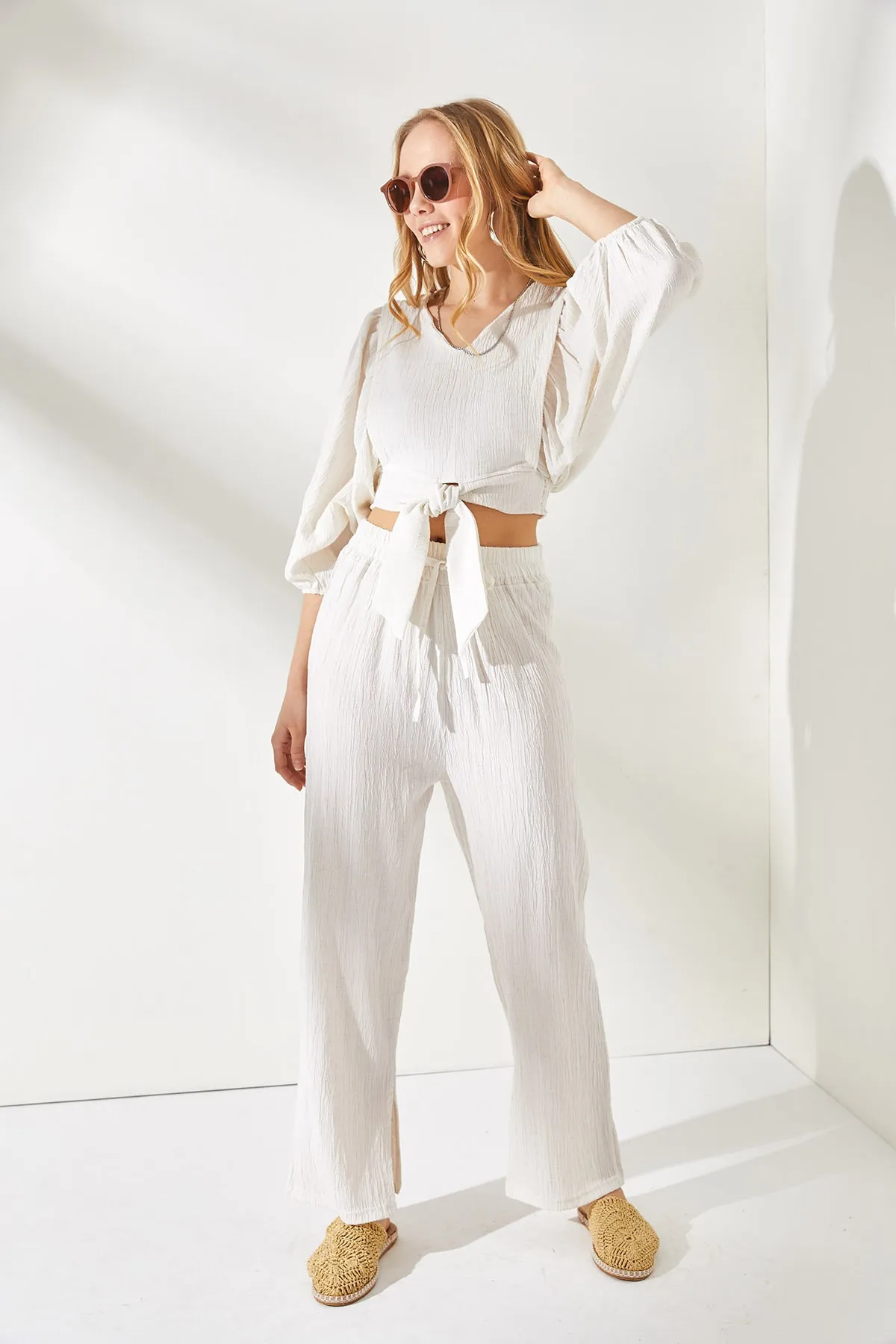 Olalook  Zweiteiler - Ecru - Oversized
