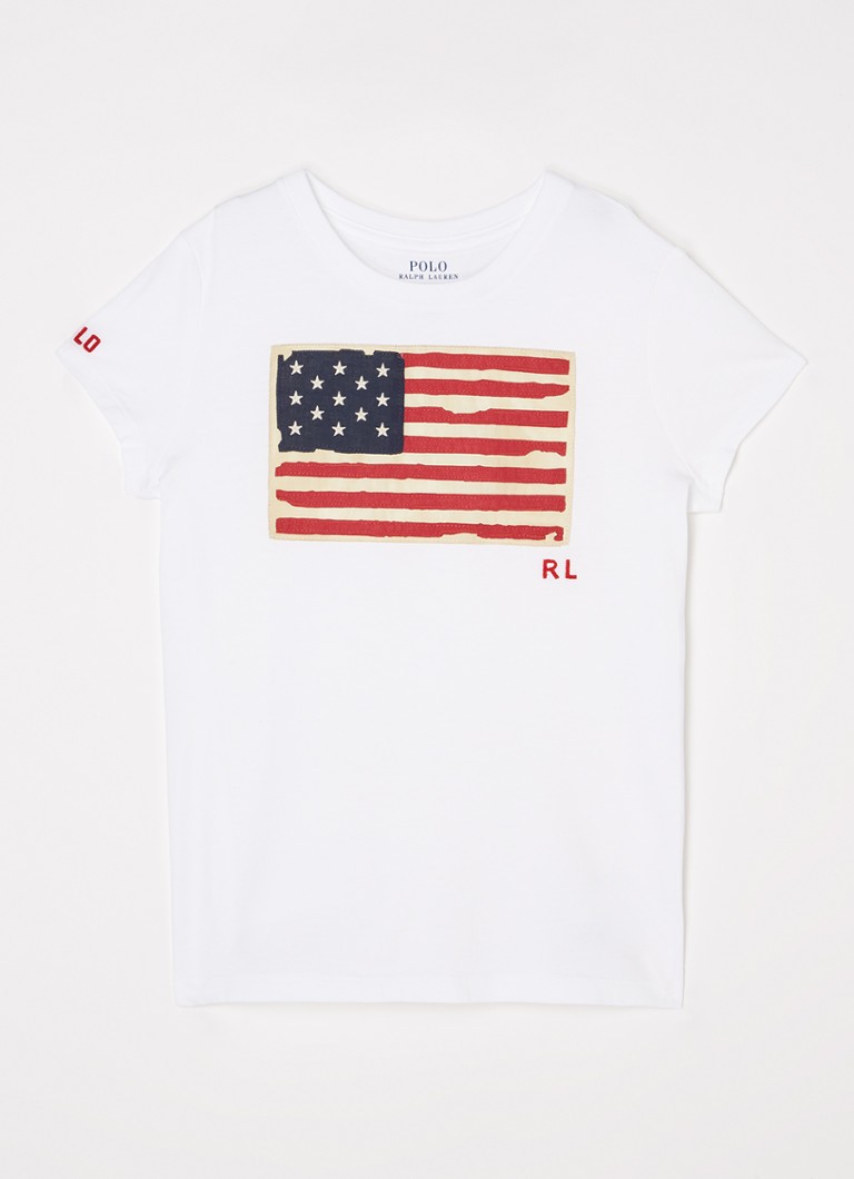 Tricou cu steag Ralph Lauren