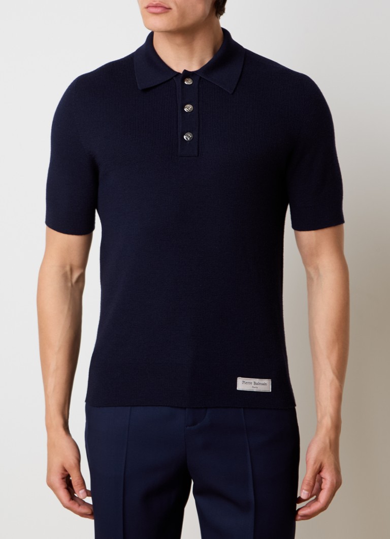 Balmain Regular fit polo made of virgin wool