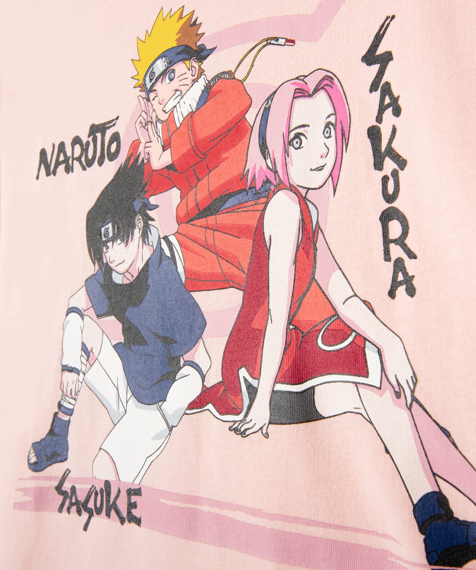 Pyjashort fille avec large motif - Naruto rose | GEMO