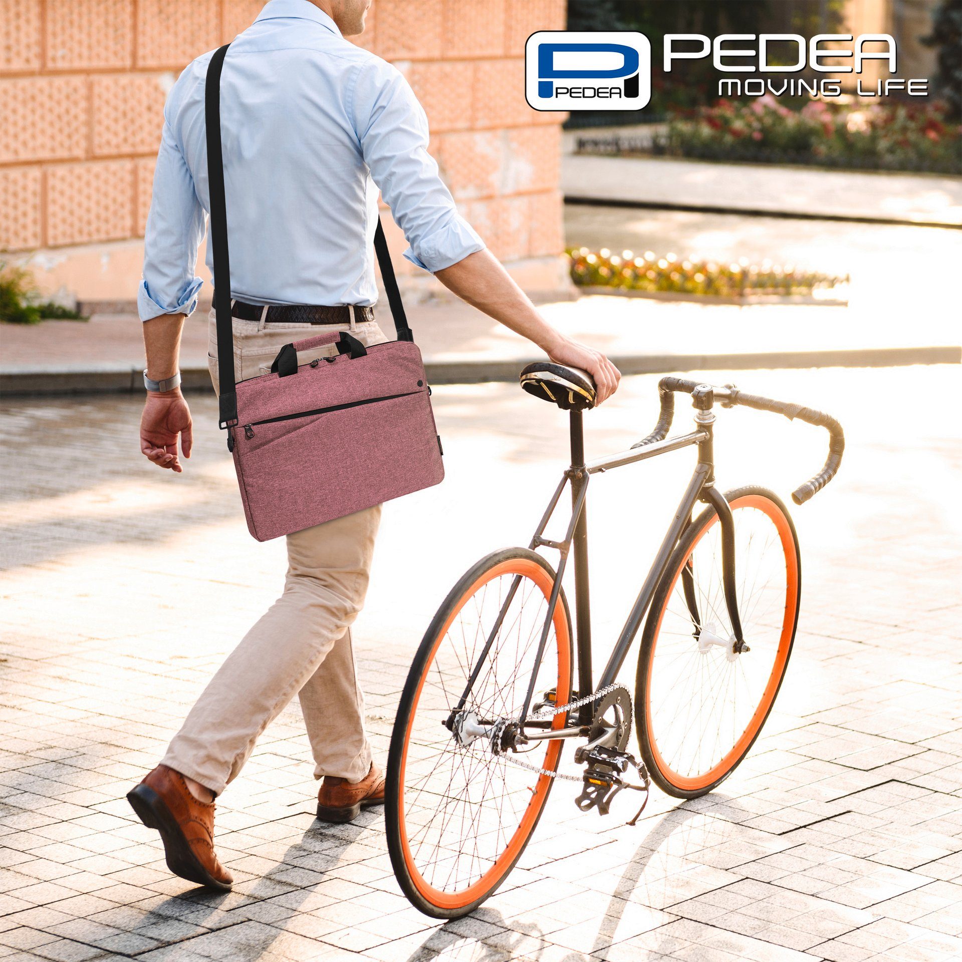 PEDEA Laptoptasche Notebooktasche Fashion bis 43,9 cm (bis 17,3), dicke Polsterung und ein fleeceartiges, weiches Innenfutter