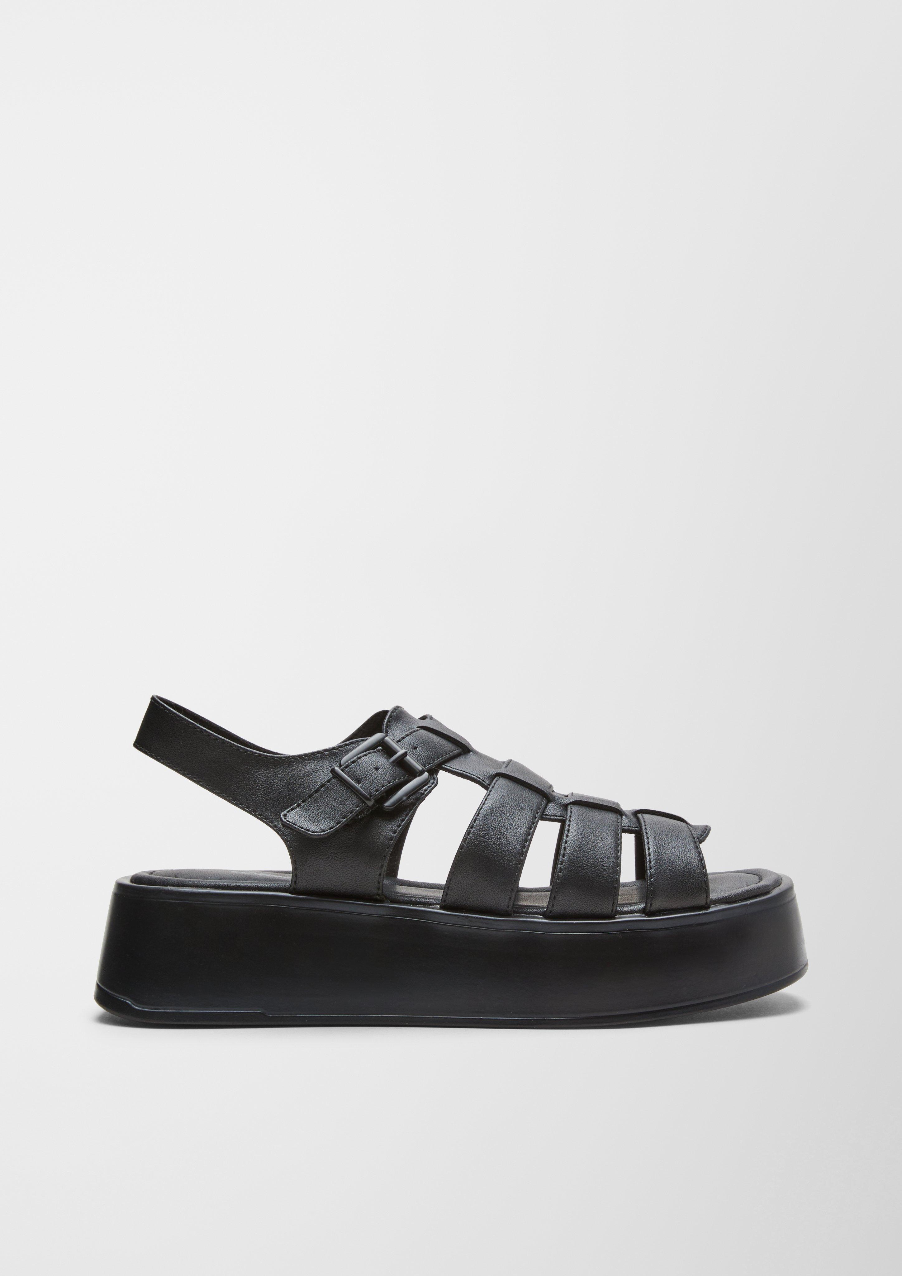 Plateau-Sandalen aus Kunstleder  6006265-001