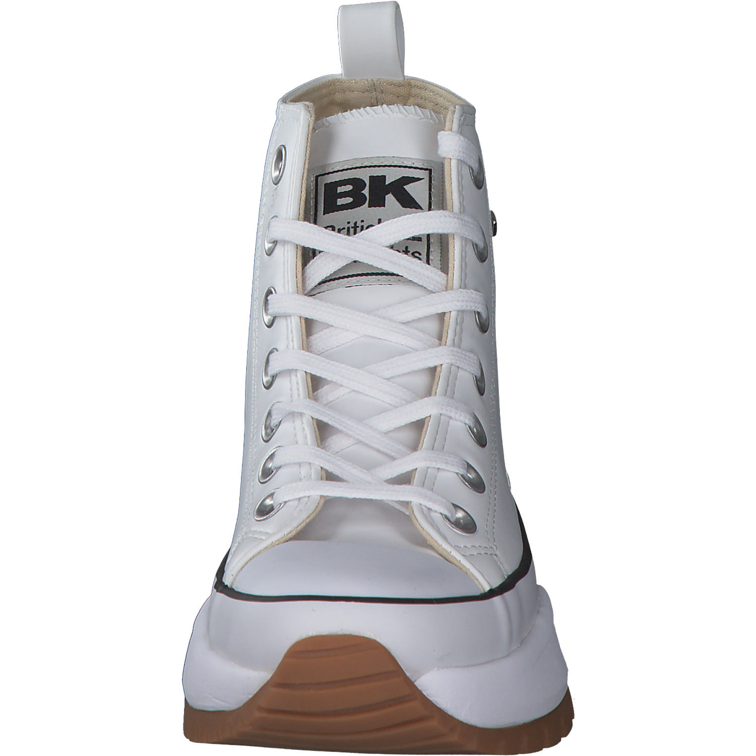 British Knights Kaya Mid Fly B49, Sneakers High, Damen, Weiß / Schwarz