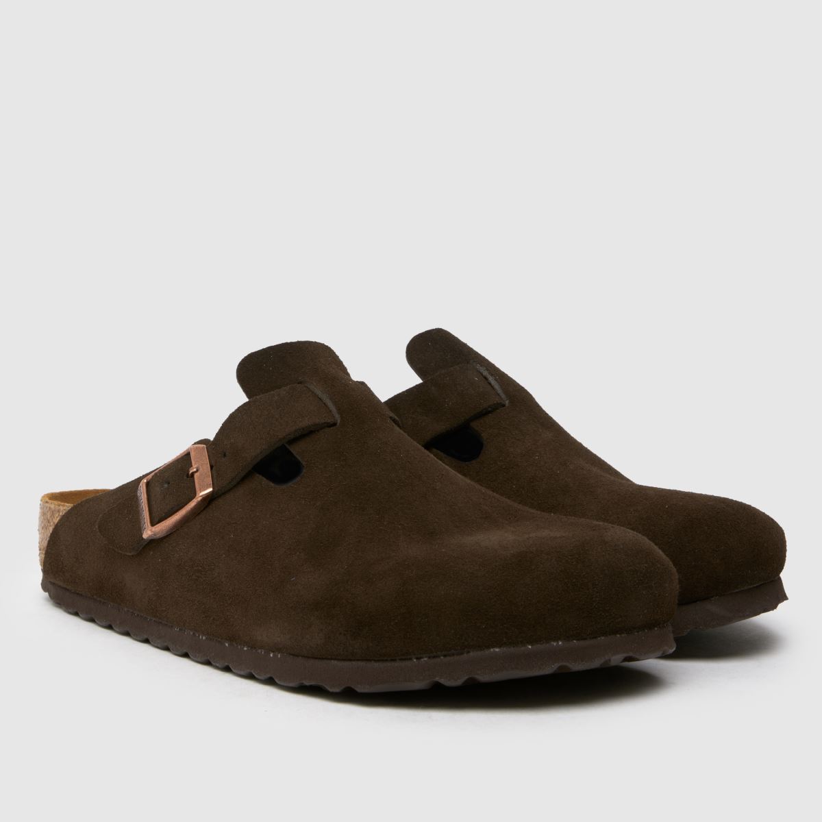 BIRKENSTOCK Boston klumpa szandál barna színben
