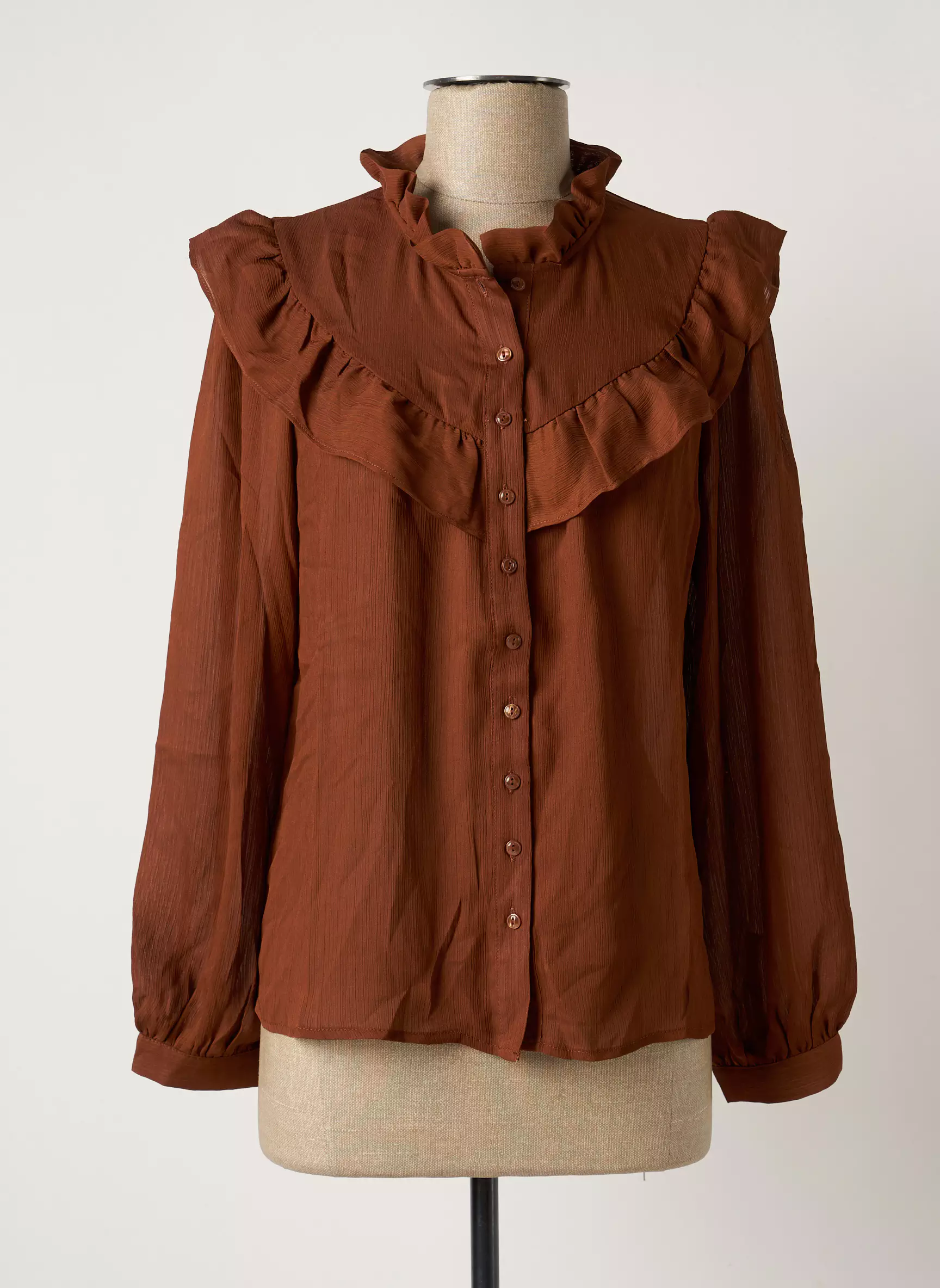 Mango Chemisiers Femme couleur marron