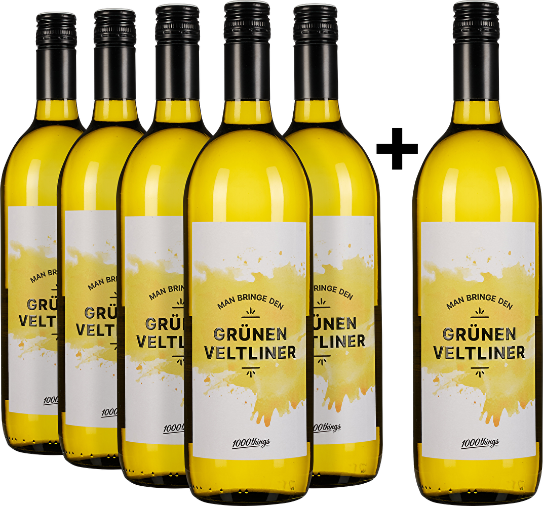 1000things 5+1-Set: Man bringe den Grünen Veltliner 1 Liter 2022