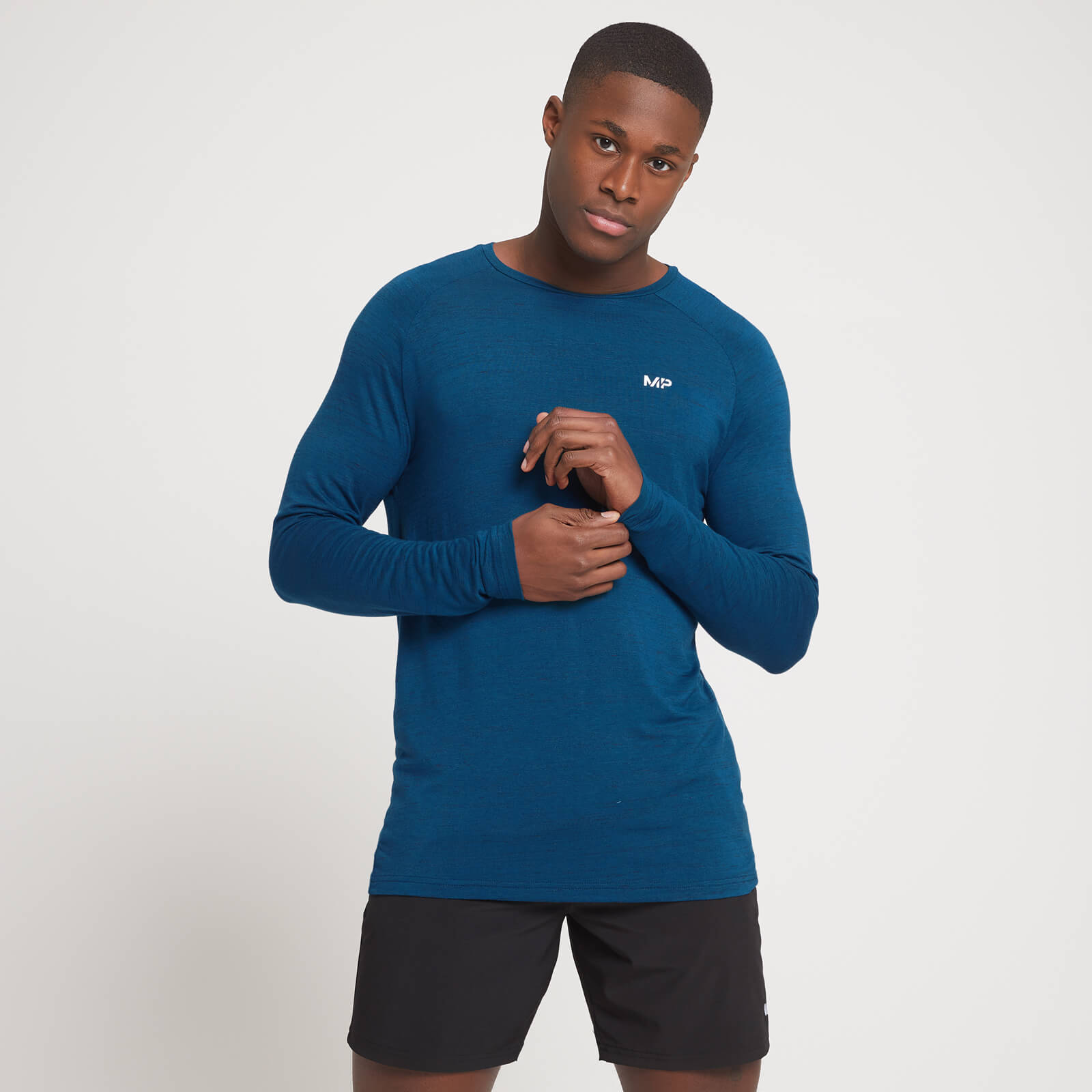Haut à manches longues MP Performance pour hommes – Poséidon chiné