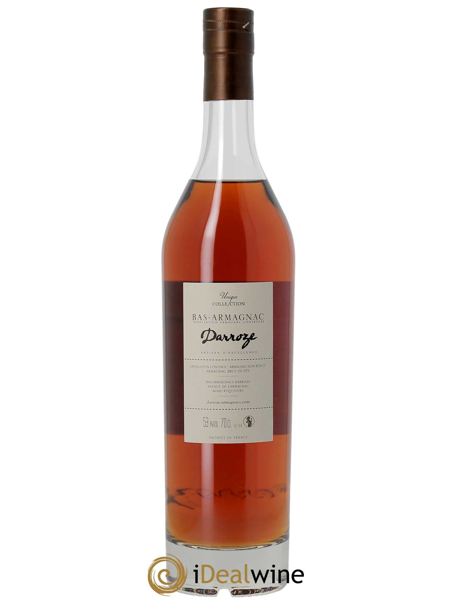 Armagnac Domaine de Martin (53°) Darroze  2003 - Lot de 1 Bouteille