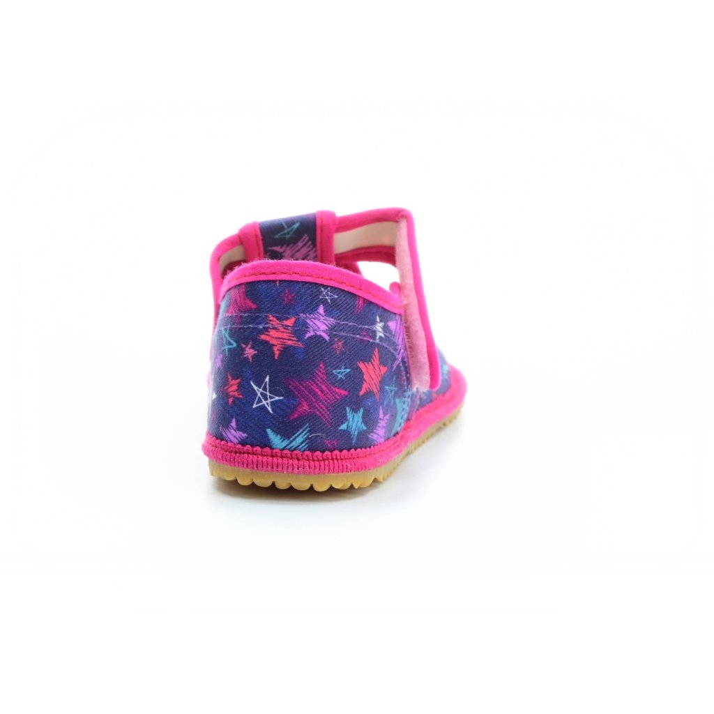 Beda Stars Canvas Hausschuhe mit Perforation (BF-060010/W/PF)
