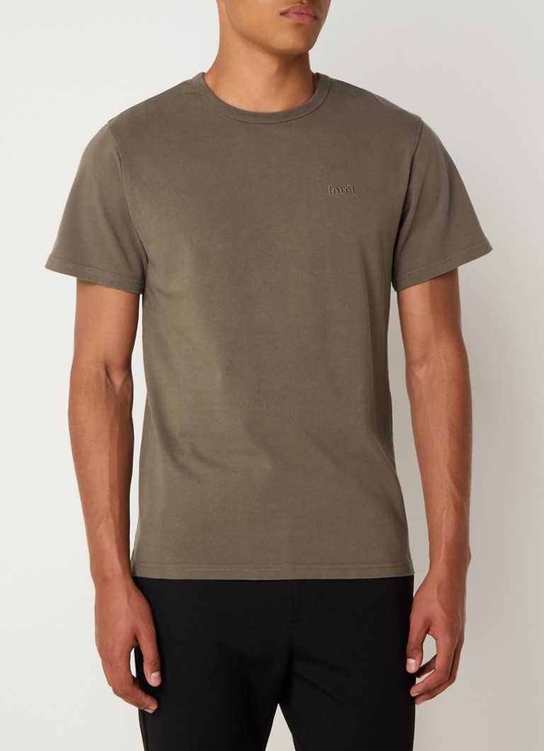 Tricou din bumbac organic Forest cu logo brodat