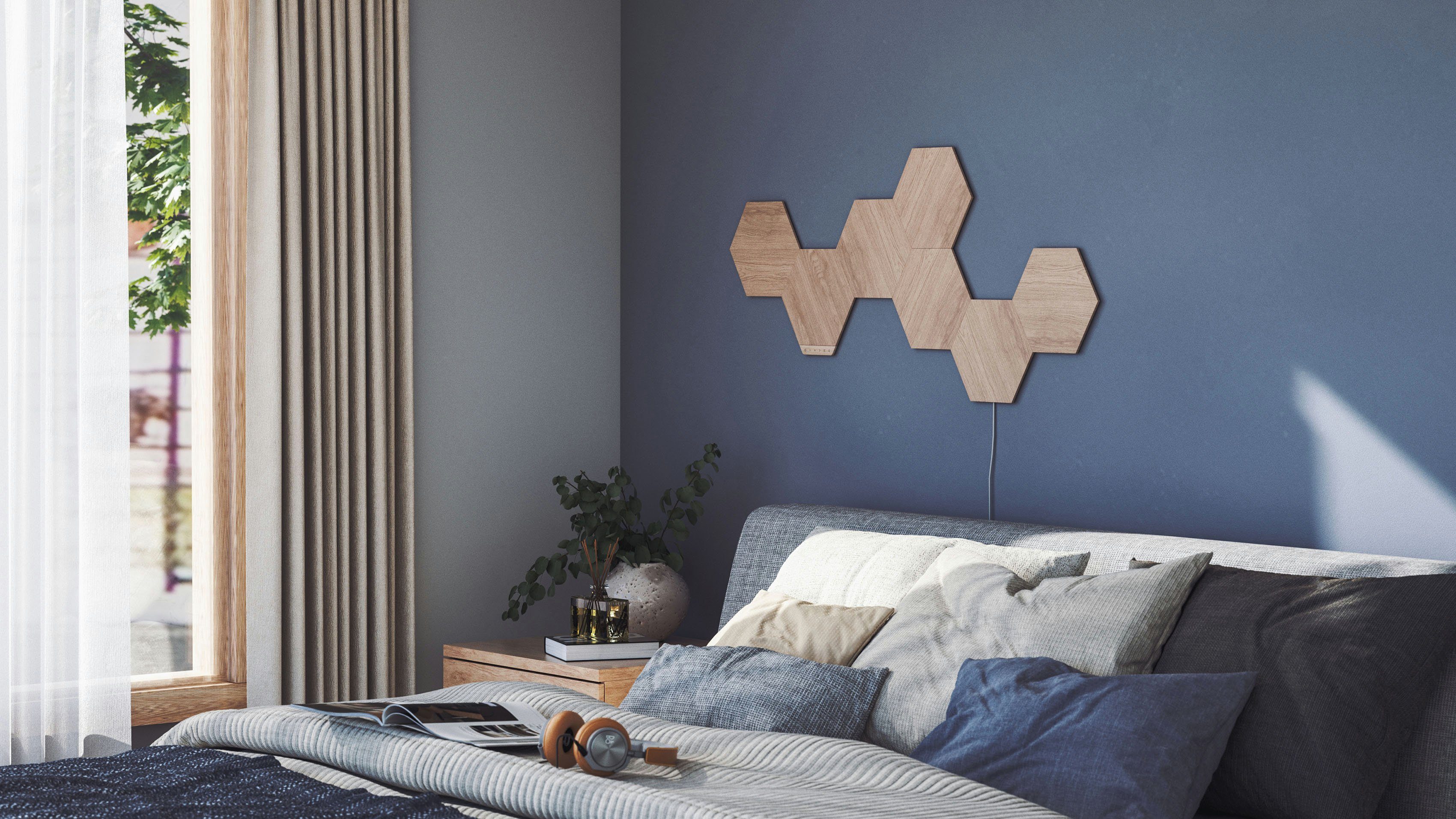 nanoleaf LED Panel Wood Look, Dimmfunktion, LED fest integriert, Farbwechsler