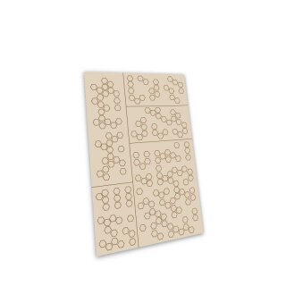 Selbstklebende Schablonen - Hex Camo