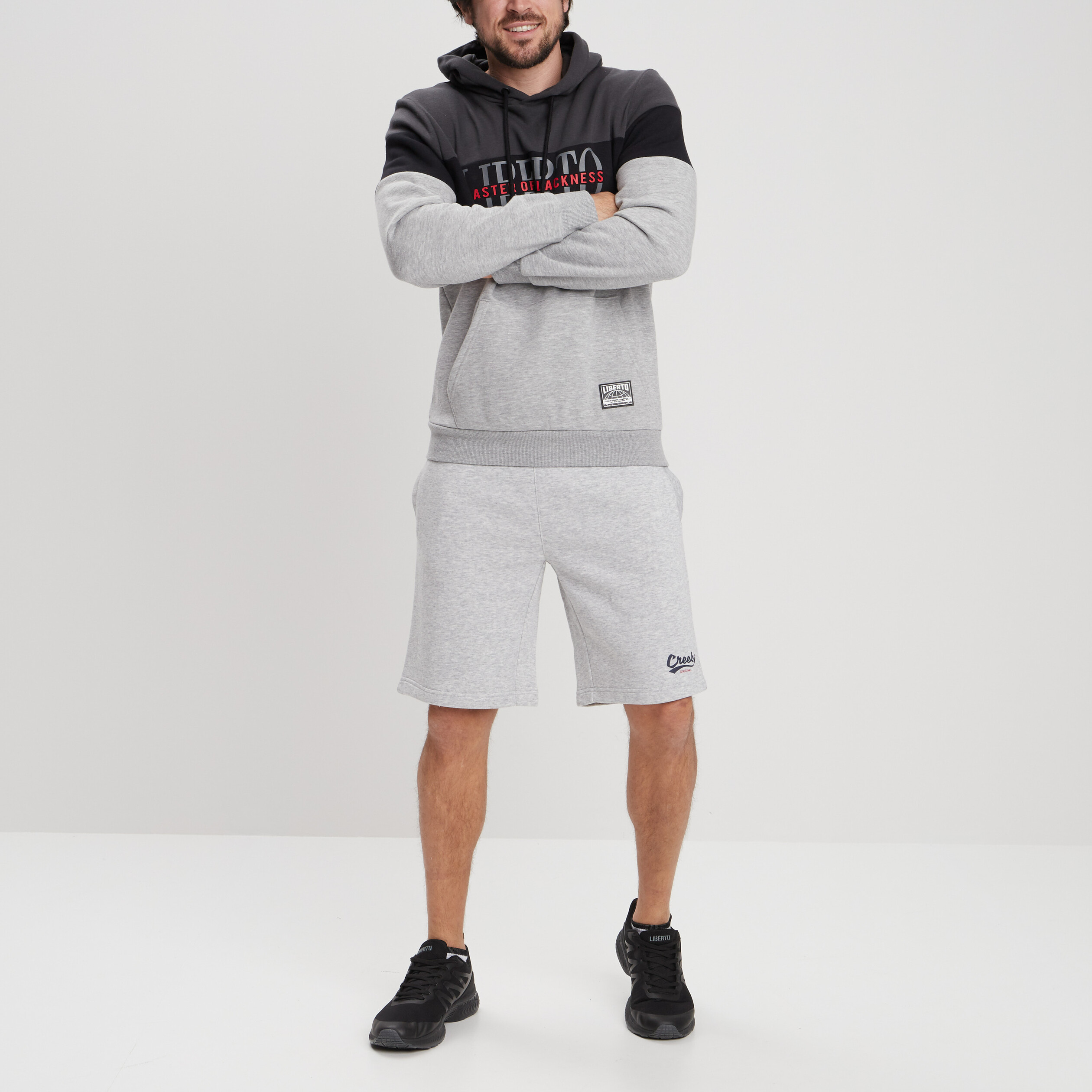 Jogging-Short droit Creeks gris homme | La Halle