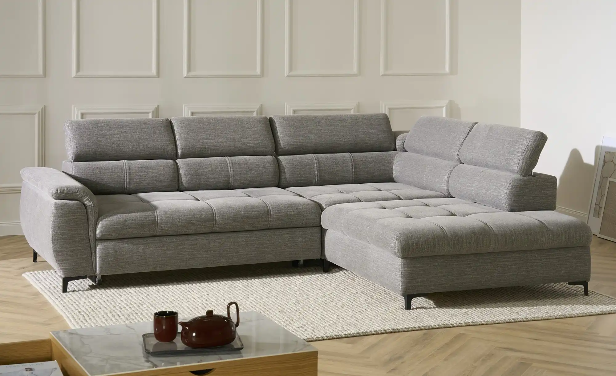 Twist Ecksofa aus Flachgewebe Denvo
