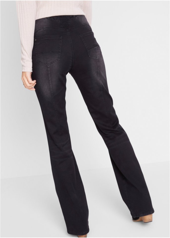 Super-Stretch-Push-Up-Jeans mit Bequembund, Bootcut