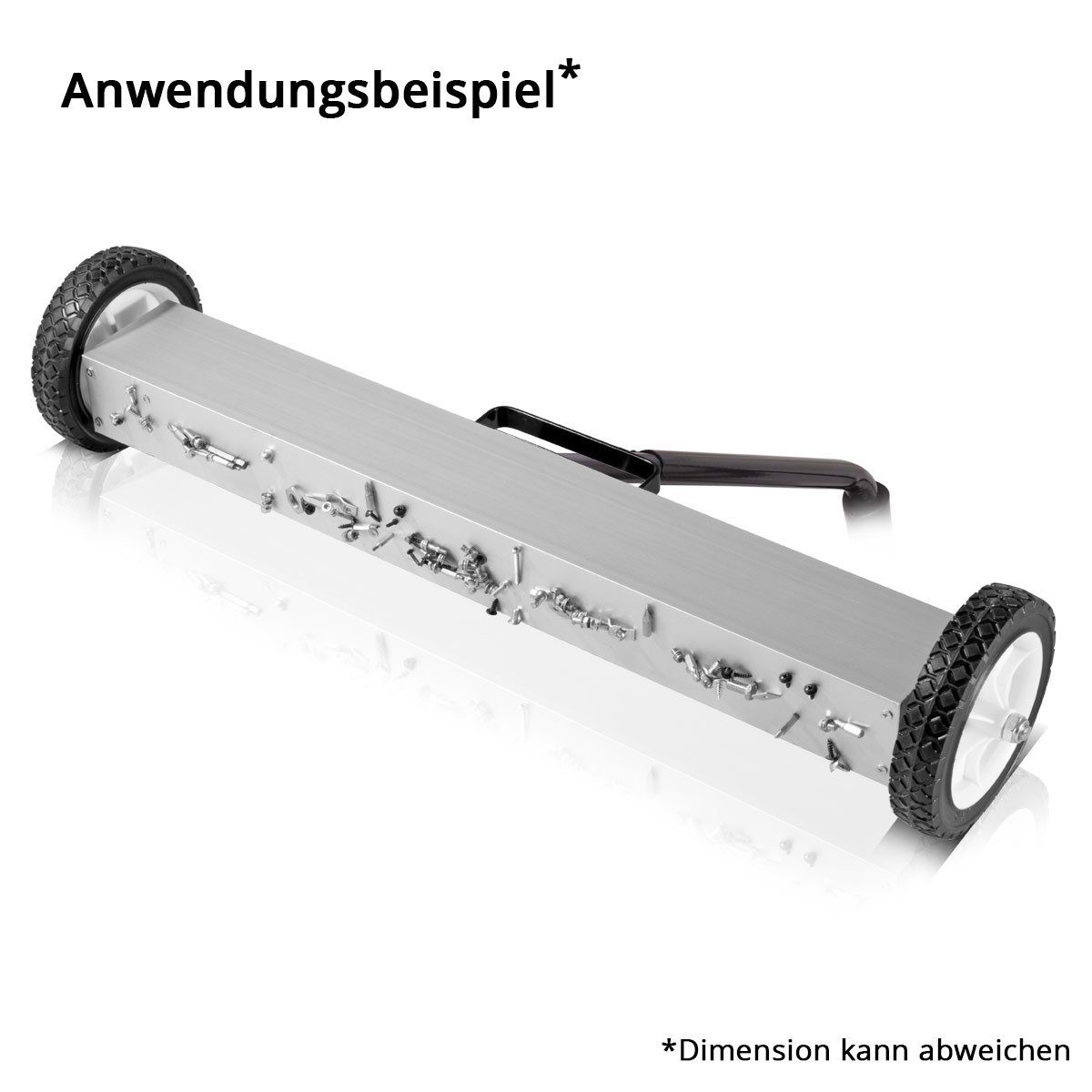 STAHLWERK Handkehrmaschine Magnet-Bodenkehrer MBK-30 ST mit 762 mm Breite, 76,2 cm Arbeitsbreite, (Packung, 1-St)