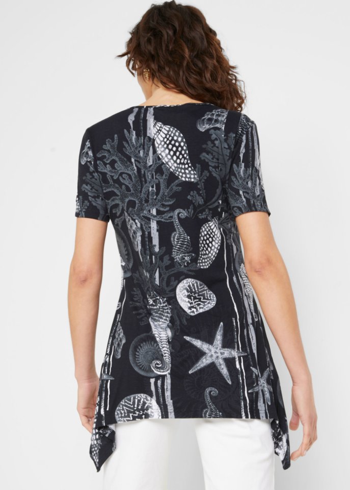 Longshirt mit Zipfel