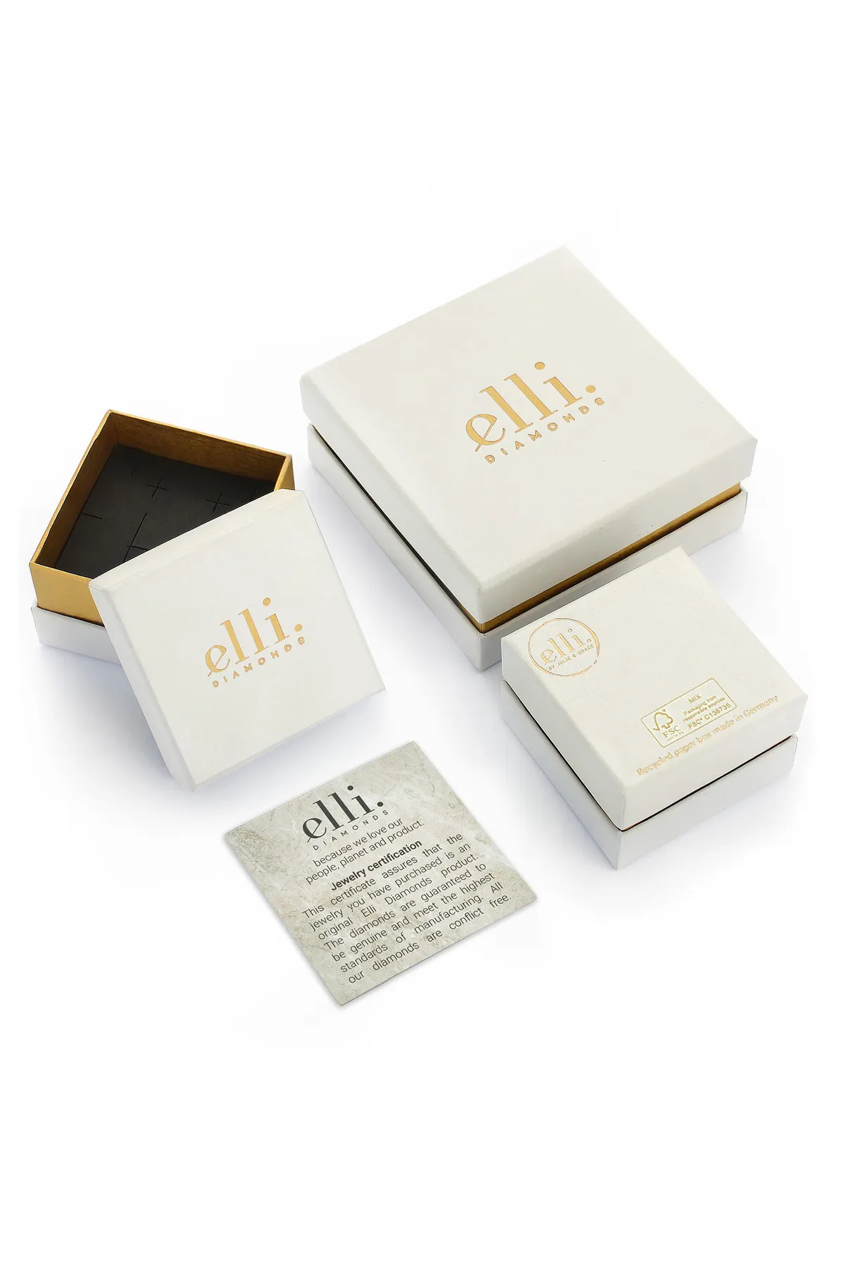 ELLI  Ring - Goldfarben - Diamant
