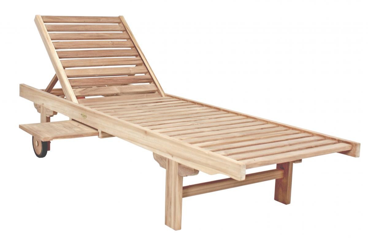 Garden Pleasure Harms Sonnenliege SOLO, mit Ablagebord