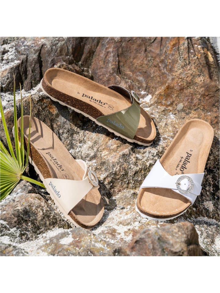 palado Pantoletten in khaki lack günstig kaufen