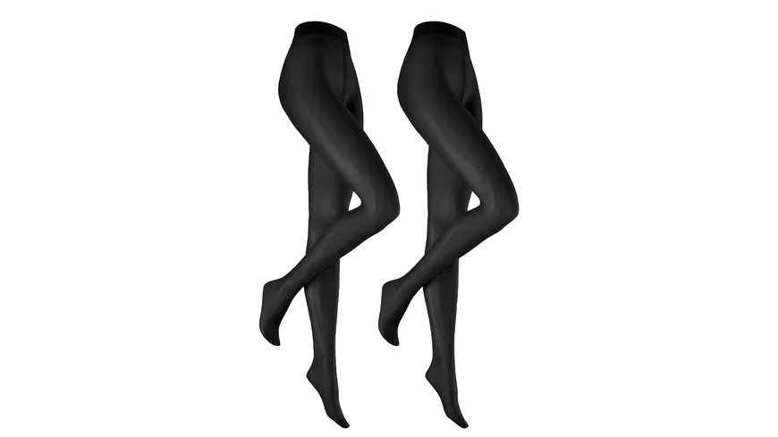 Hudson Damen Feinstrumpfhose Simply 20 DEN 2er Pack black