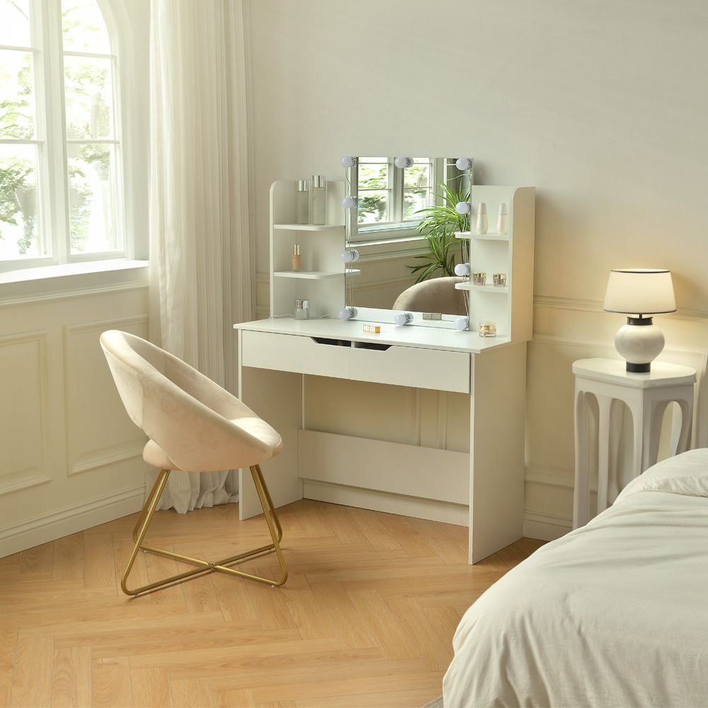 Home Deluxe Schminktisch KYLIE - Weiß