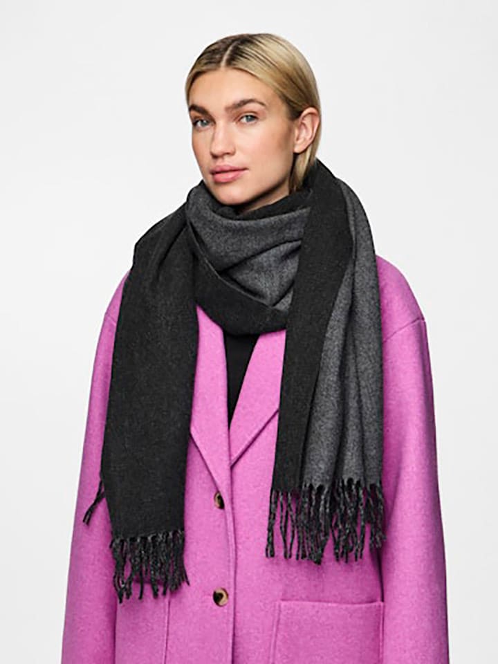 Pieces Schal in Schwarz - (L)190 x (B)65cm günstig kaufen onesize