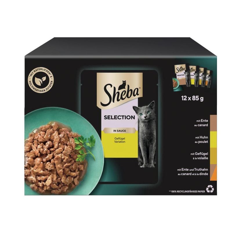Sparpaket Sheba Varietäten Frischebeutel 96 x 85 g