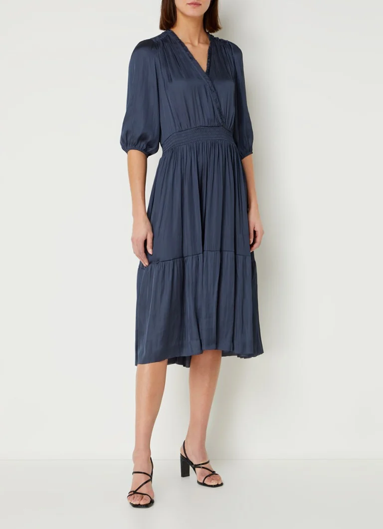 Vestido túnica midi con volantes Gerard Darel Endy