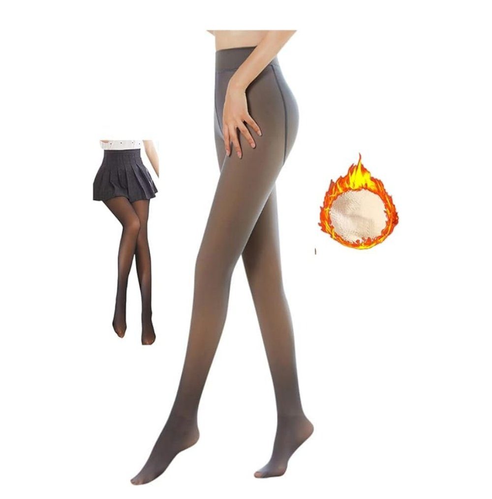 AROMUJOY Feinstrumpfleggings Thermo-Strumpfhose für Damen Winter-Leggings für Damen, Plüschstrümpfe