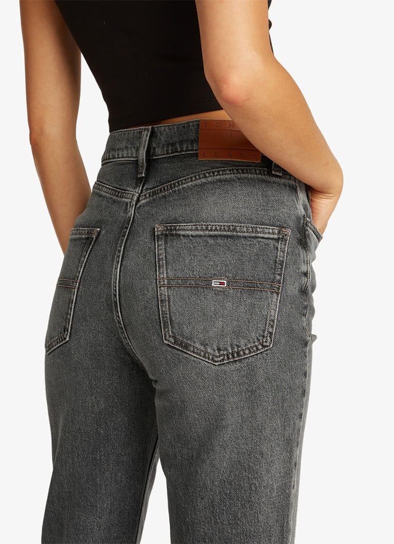 Calça jeans Tommy Hilfiger Layla de cintura alta e perna reta com lavagem colorida