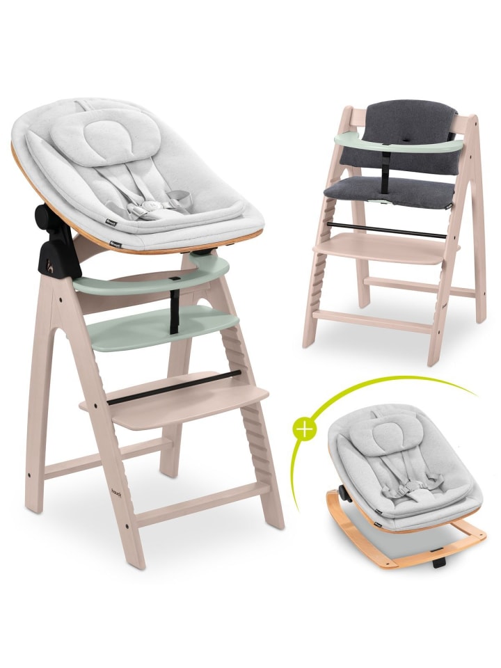 Hauck Arketa Beech 4-tlg. Newborn Set Eco - Hochstuhl in weiss,grau günstig kaufen onesize
