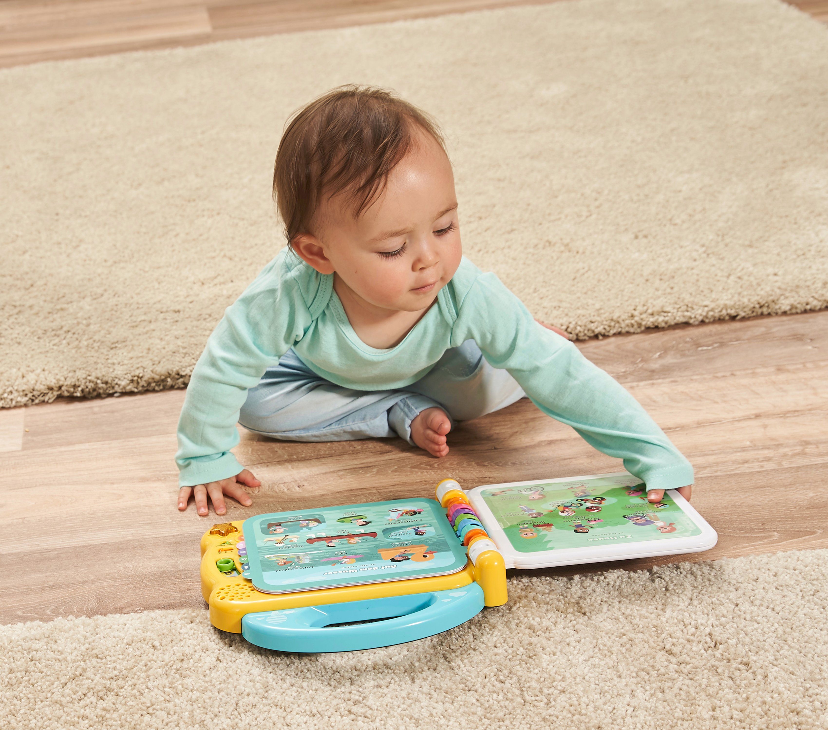 Vtech® Bilderbuch VtechBaby, Mein 100-Wörter-Buch: Fahrzeuge & Fortbewegungsmittel, mit Sound