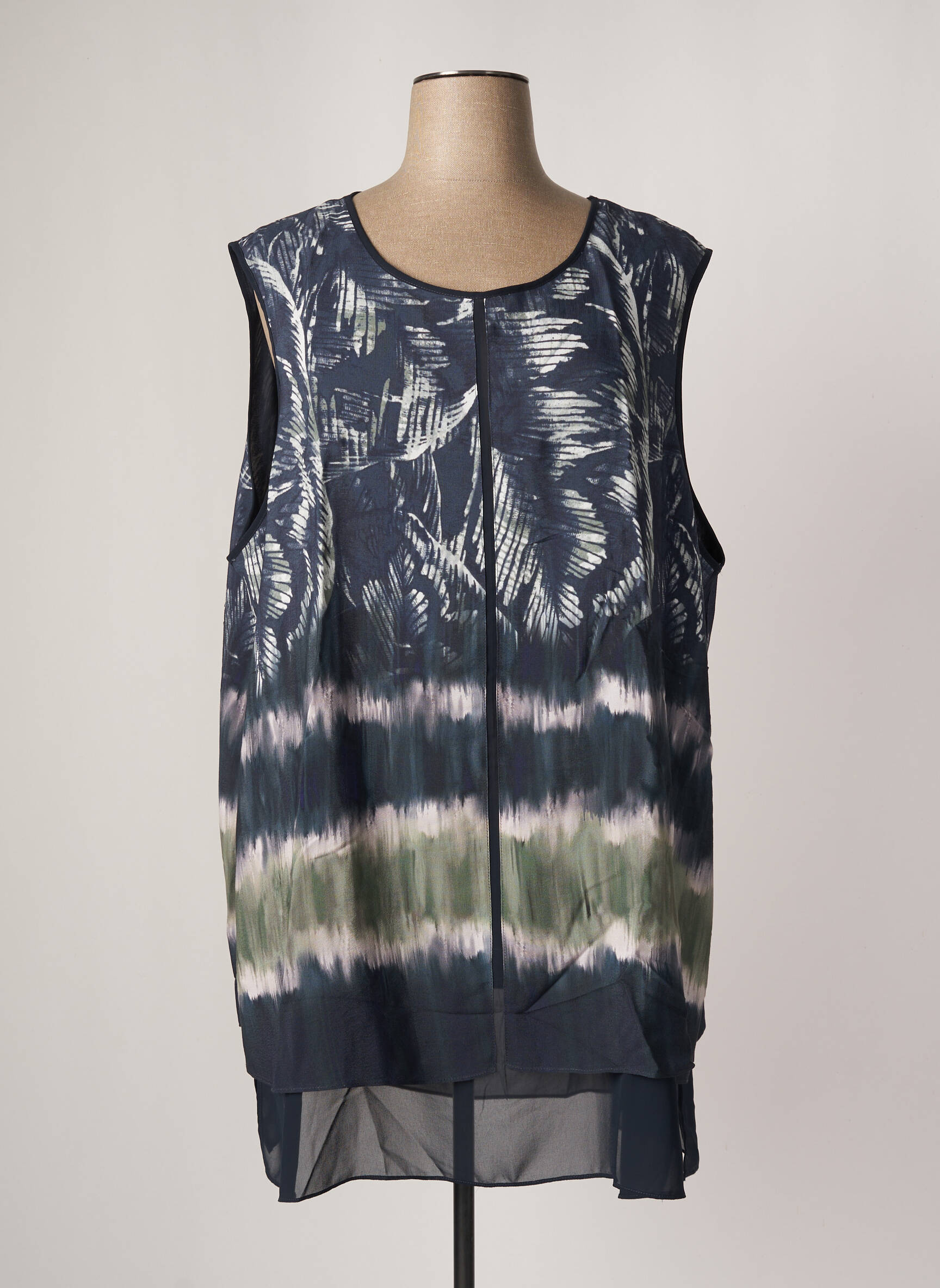 Yesta Tuniquesansmanche Femme couleur bleu
