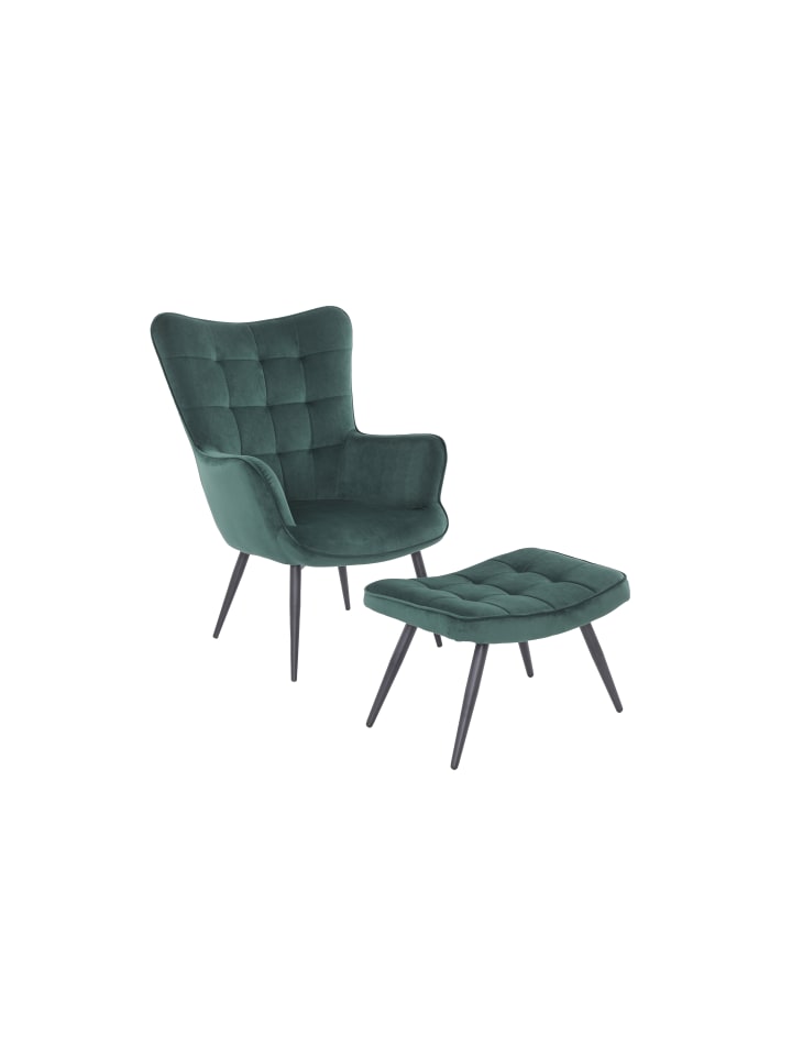 byLiving Sessel UTA in Dunkelgrün günstig kaufen onesize